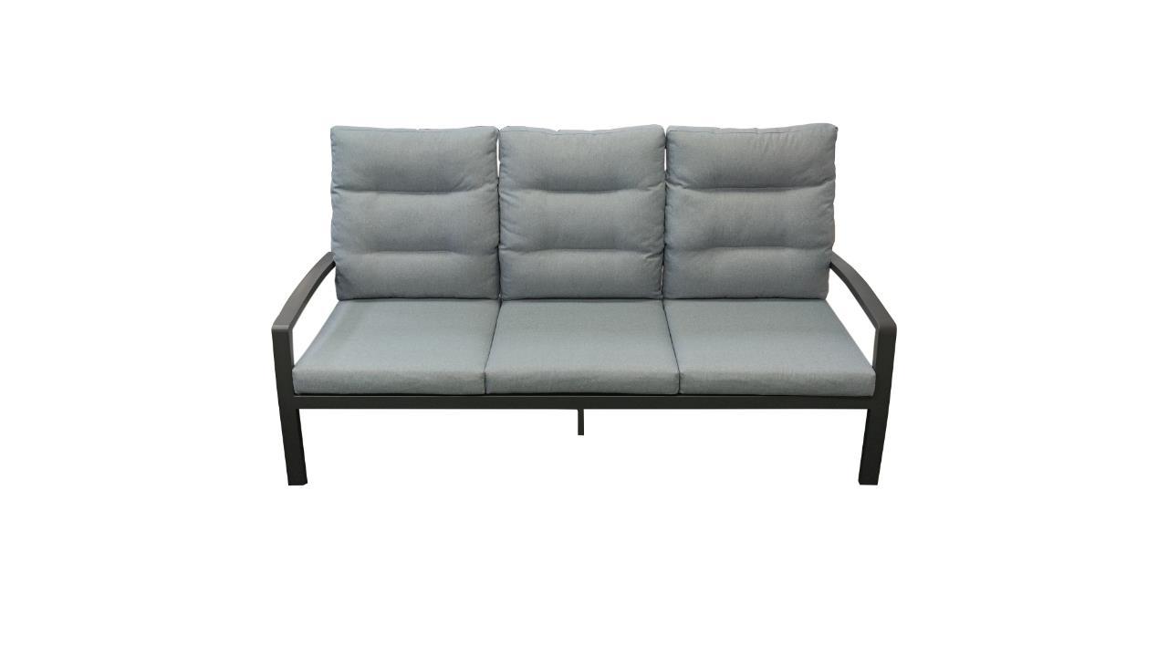 L.C. Wholesaler Bank BONDINO in Farbe anthrazit, Kissen, Dekoration für Zuhause, Couch, Mobiliar, Stuhl