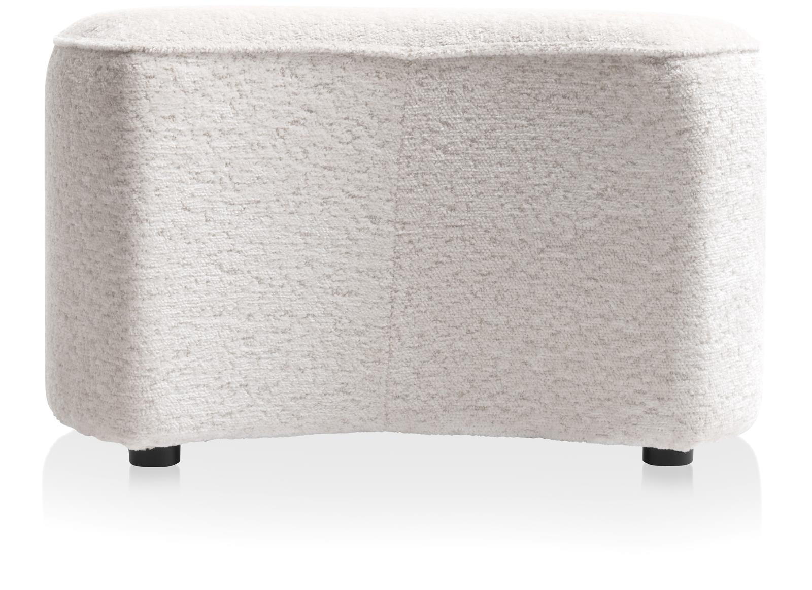 Coco Maison Hocker COCO MAISON ca. B71 H44 T59 cm in Stoff Lecce creme