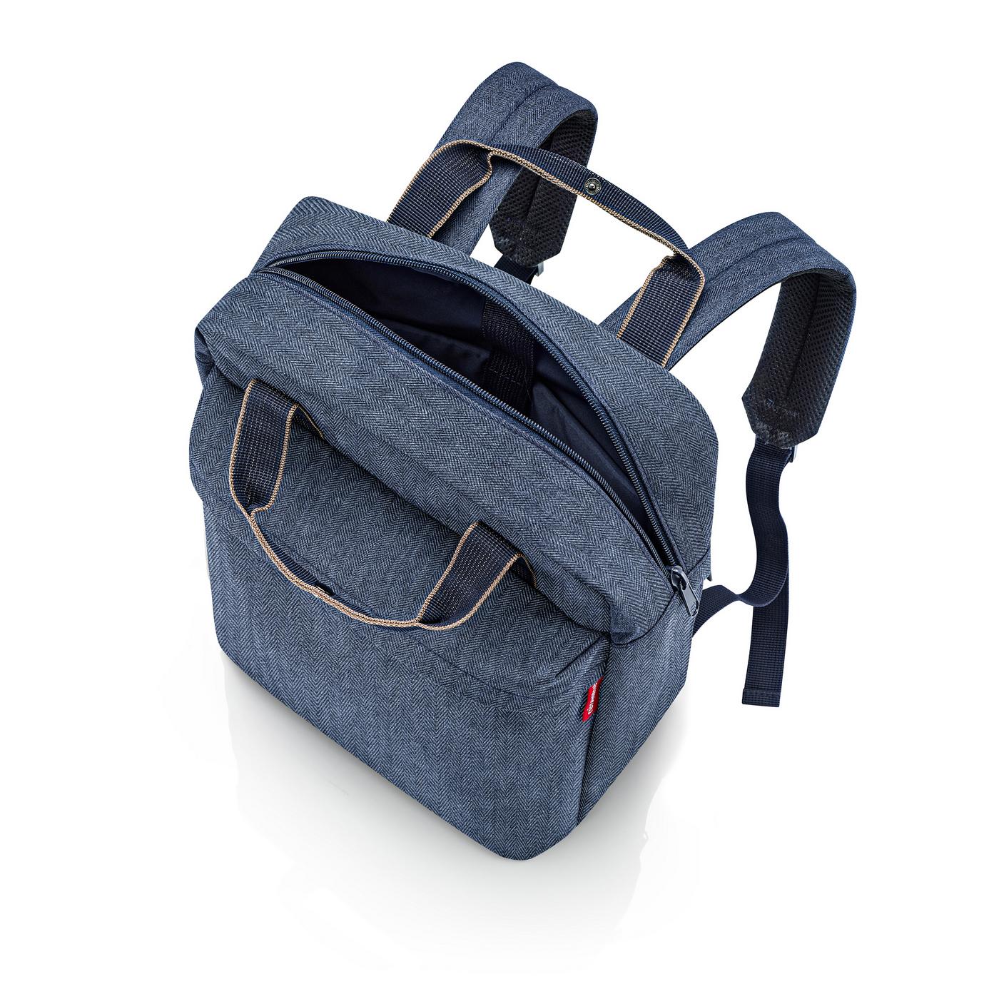 Reisenthel ALLDAY BACKPACK M in Farbe herringbone dark blue