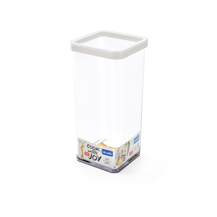 Rotho Premium Dose LOFT in Farbe Transparent