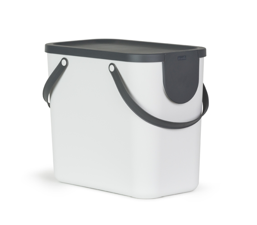 Rotho Recycling Müllsystem ALBULA in Farbe Mistletoe White