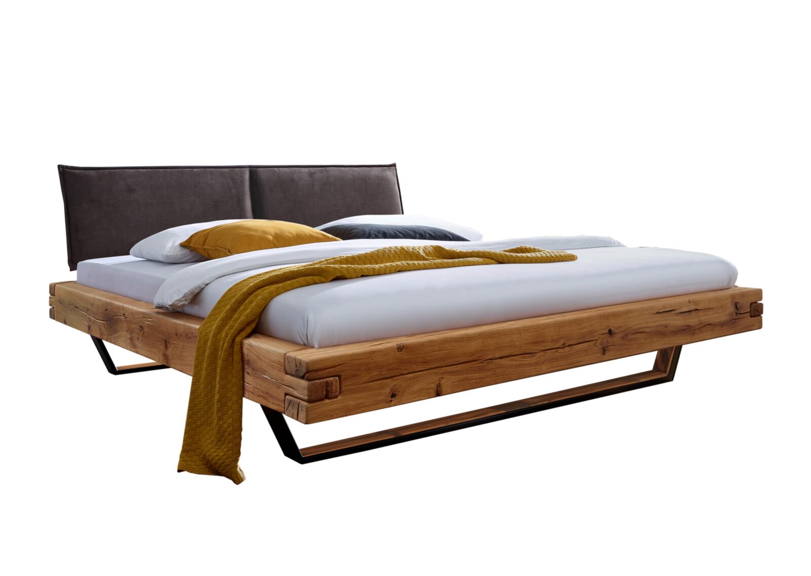 Frankenmöbel Bett ca. 180x200cm in Wildeiche massiv geölt