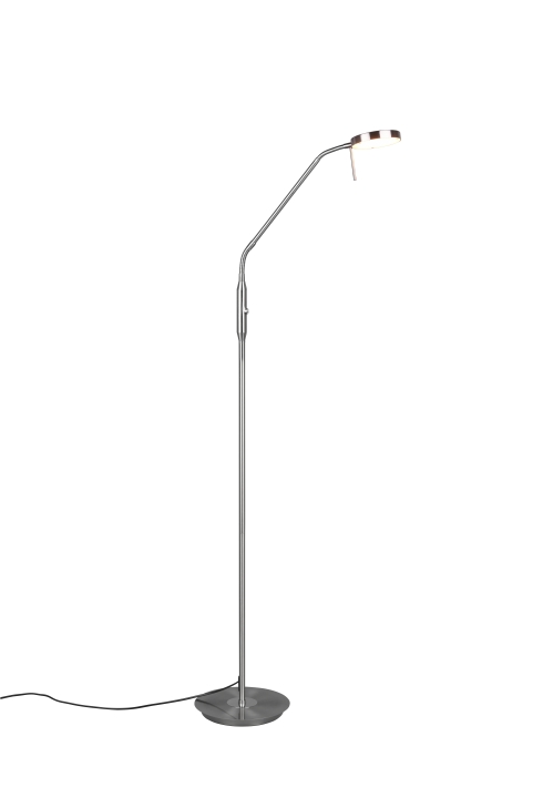 Trio LED-Stehleuchte MONZA in Nickel matt