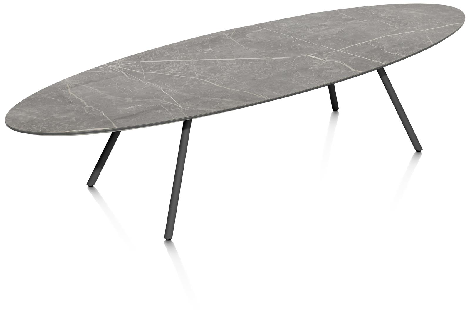 XOOON Couchtisch  NIORA ca. B50 H32 T150 cm in Tischplatte Marmorlook