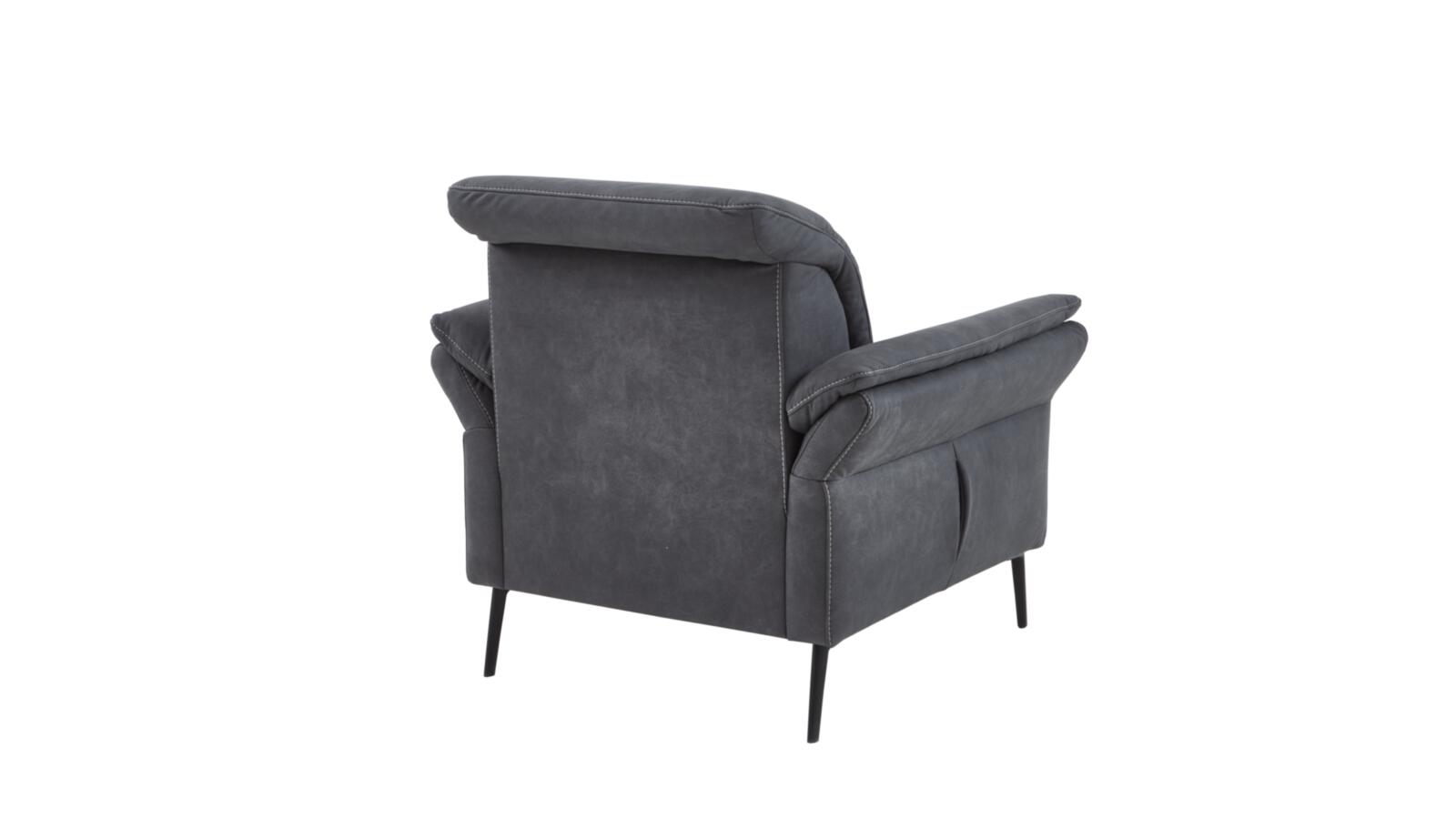 Polsteria Sessel ORTHOSEDIS 8.0 ca. B96 H92 T103 cm in Stoff Bulus grau 09, Moebel, Stuhl, Sessel