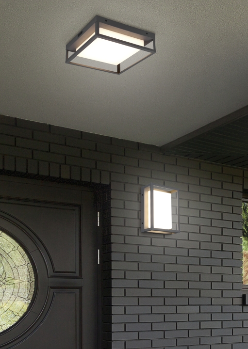 Trio LED-Wandleuchte WITHAM in anthrazit