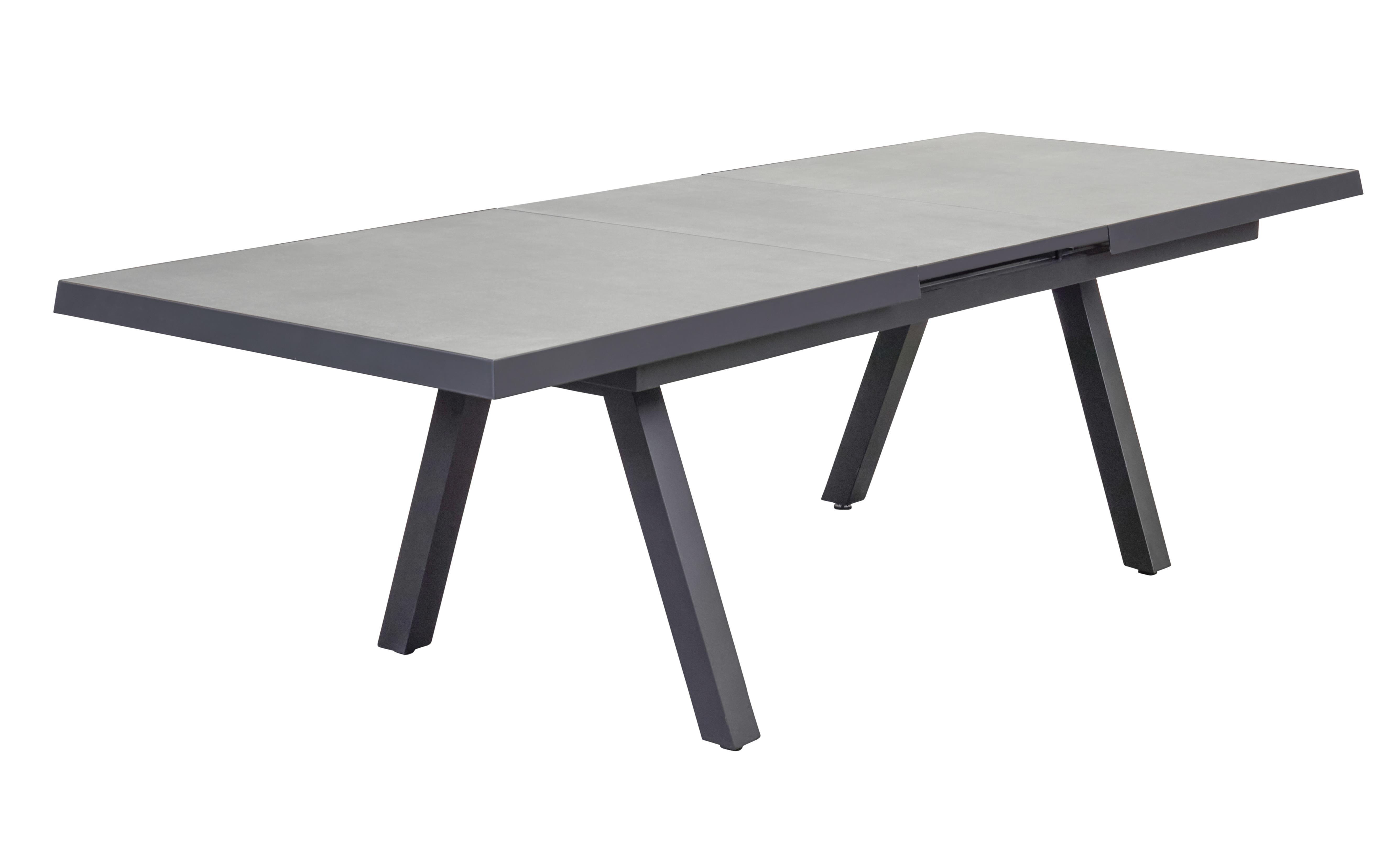 L.C. Wholesaler Ausziehtisch VIVERA-STONE ca. 200x100cm in Farbe sintered Stone/anthrazit, Moebel, Tabelle, Esstisch, Schreibtisch, Kaffeetisch
