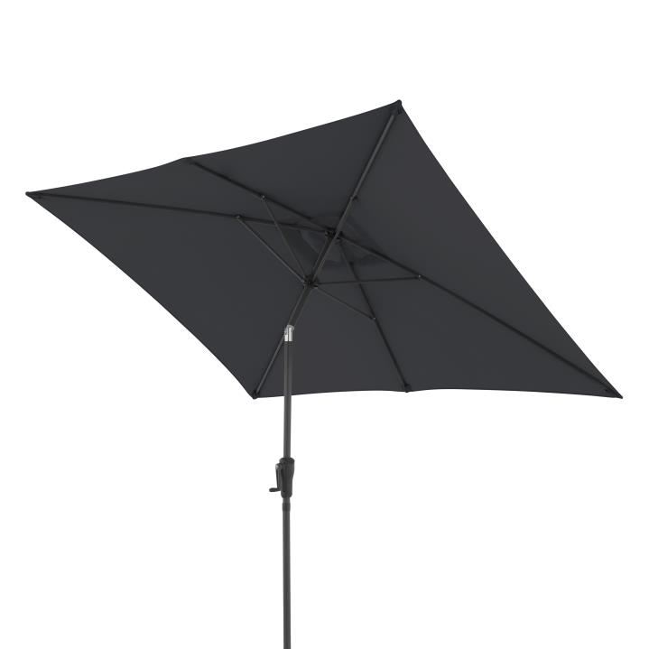 Doppler Kurbelschirm LIFE LIFT in Farbe anthrazit, Baldachin, Regenschirm