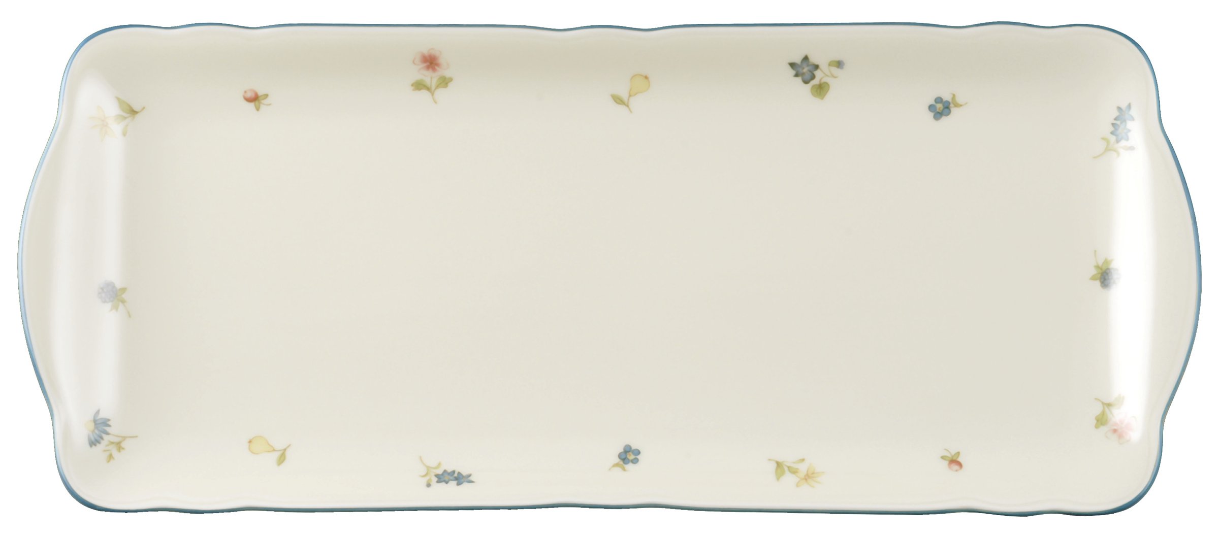 Seltmann Weiden Kuchenplatte eckig 34,5x15 cm Marieluise 30308 Streublume