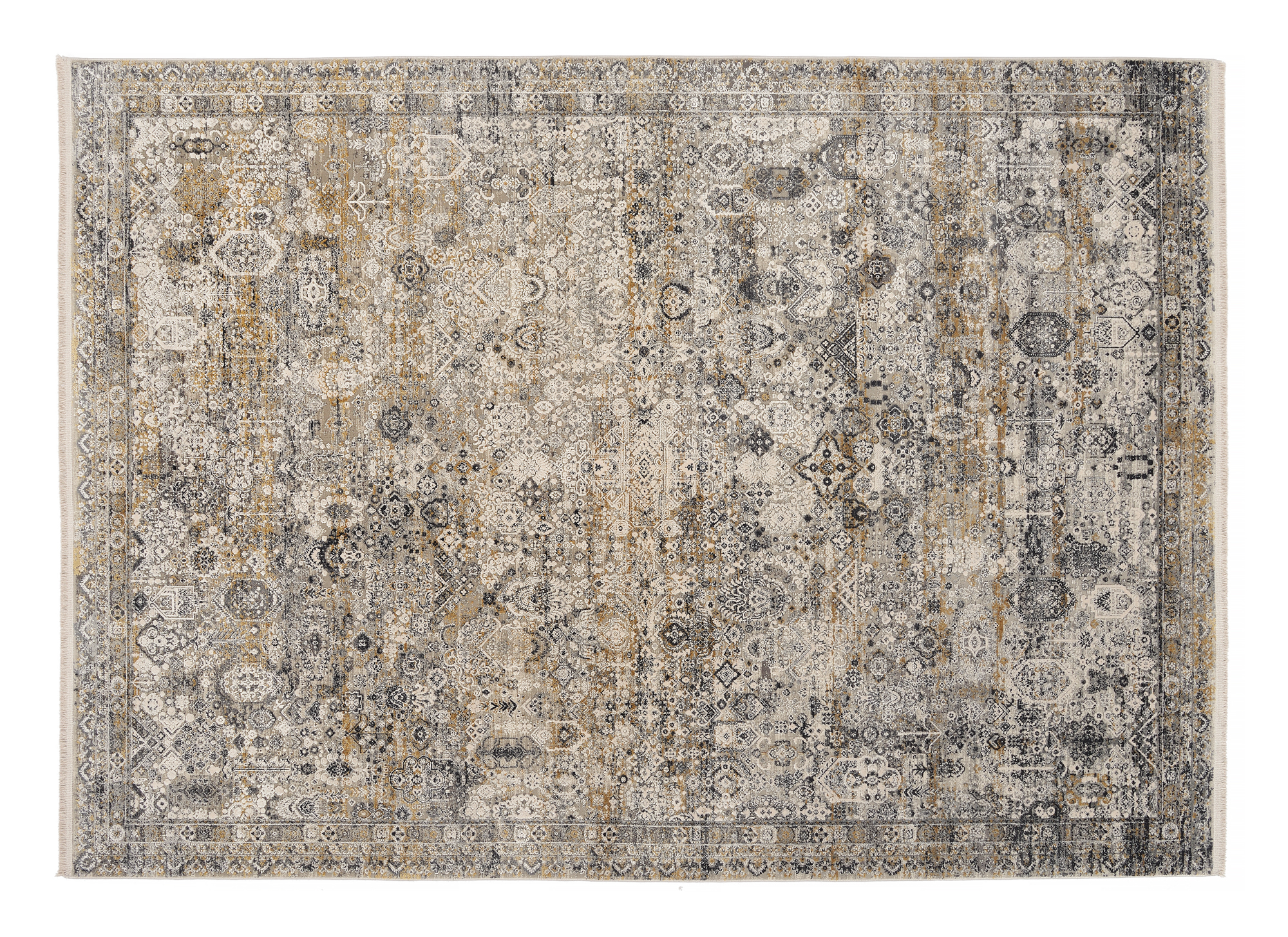 OCI Webteppich ca. 160x230cm in Farbe grau-gold