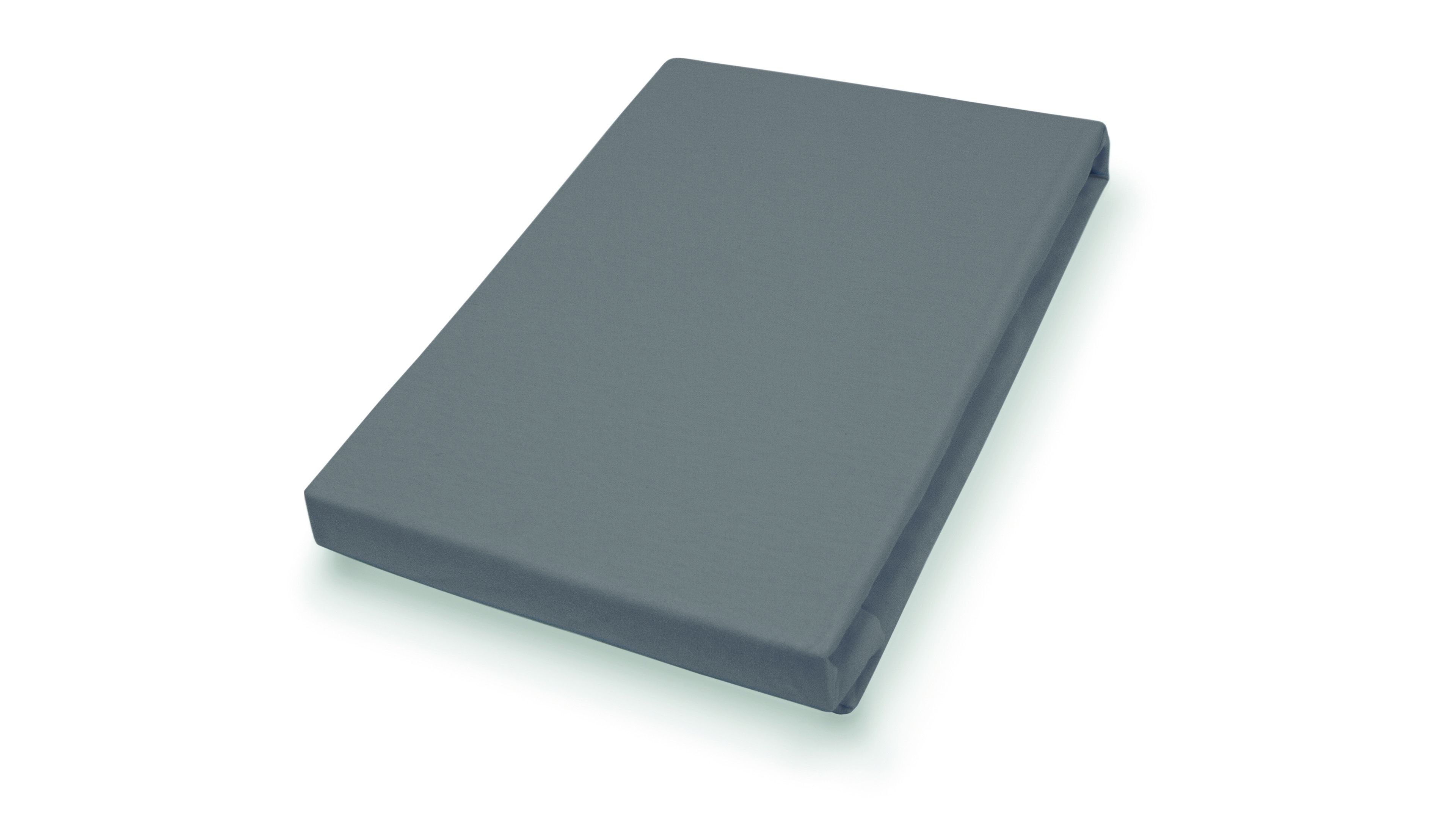 Hahn Haustextilien Spannbetttuch 150x200cm in Farbe anthrazit,
