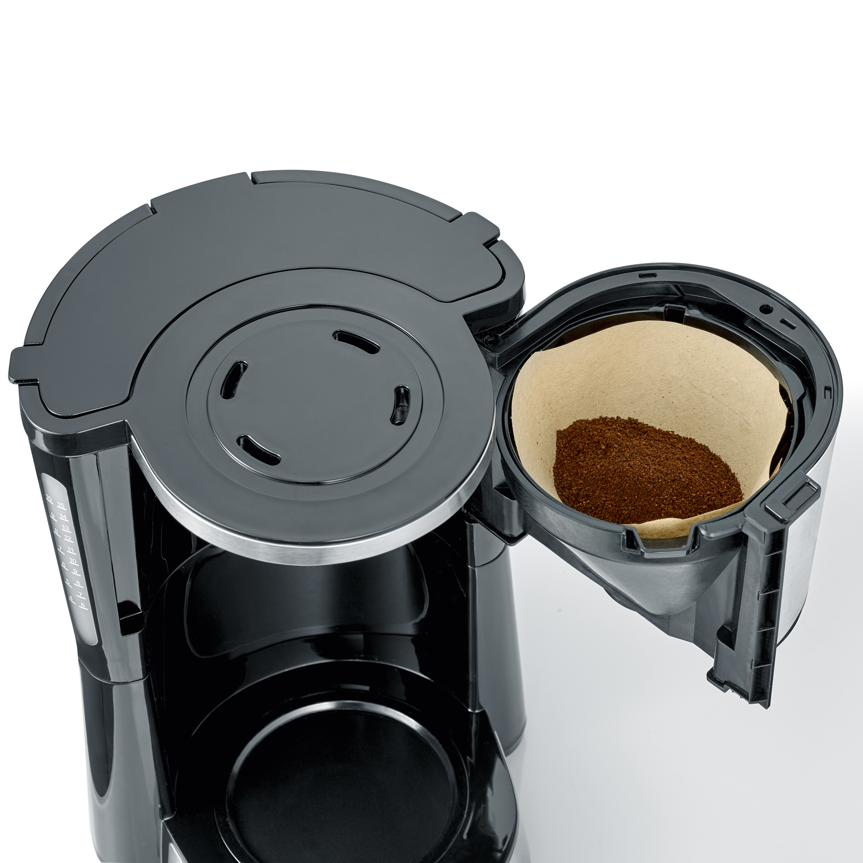 Severin Filterkaffeemaschine KA 4823 in Edelstahl gebürstet/schwarz