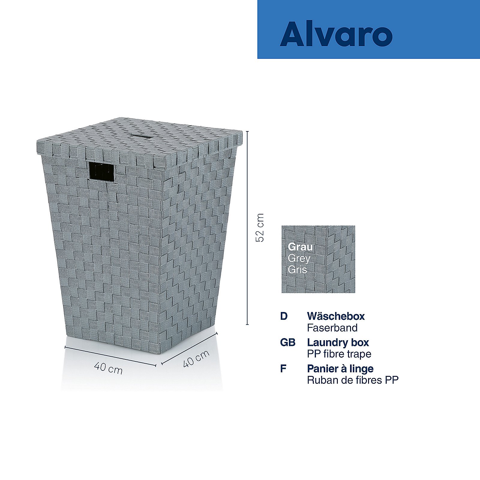 Kela Waeschebox ALVARO in Farbe Grau, Architektur, Gebäude