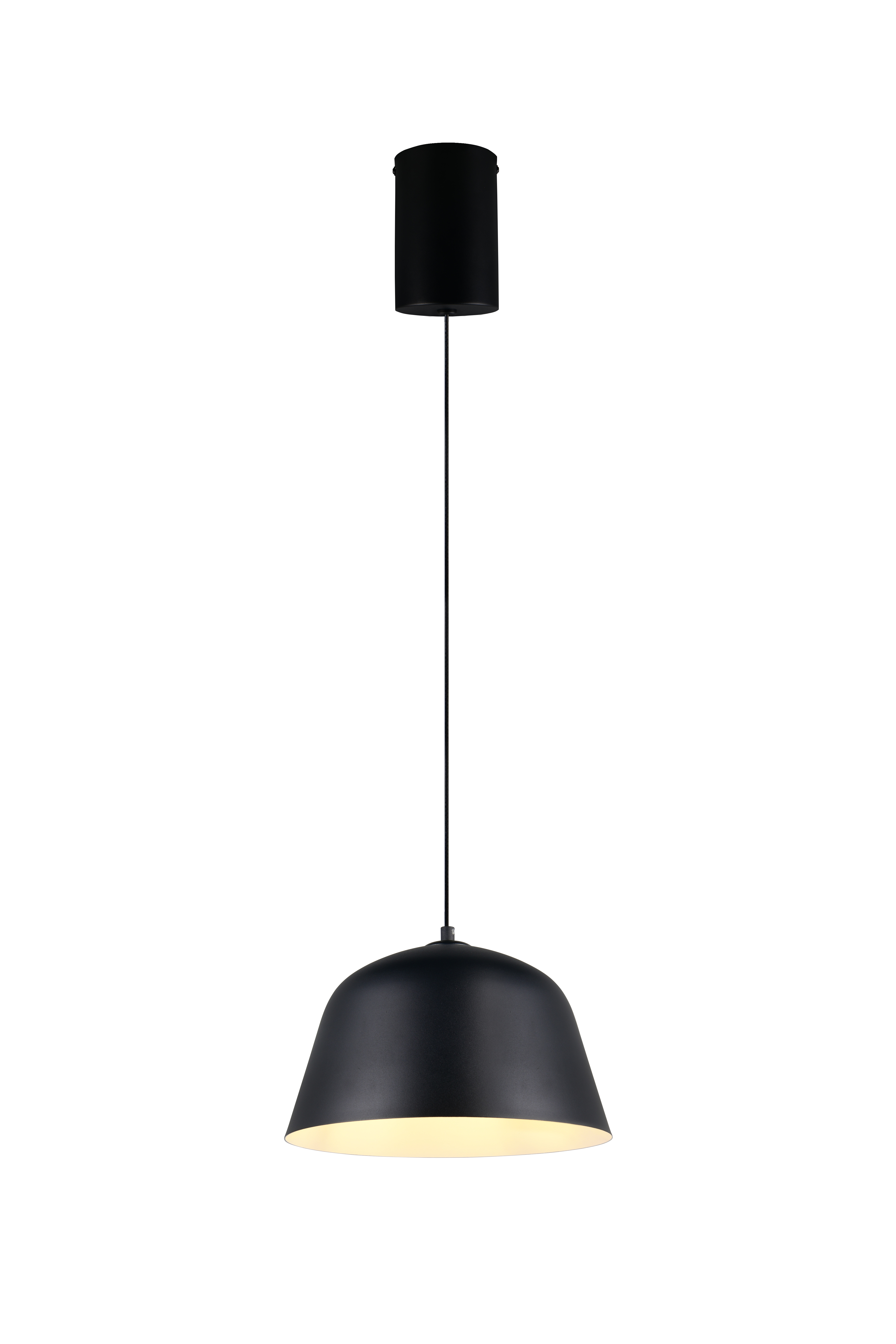 Reality Leuchten Pendelleuchte TOVA in schwarz matt, Metall schwarz, Lampe, Lampenschirm