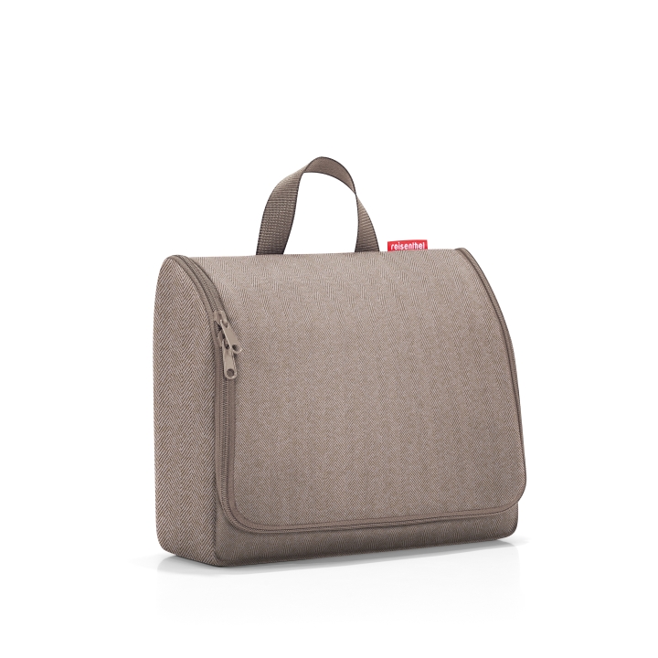 Reisenthel TOILETBAG XL in Farbe herringbone mokka, Tasche, Zubehör, Handtasche, Leinwand