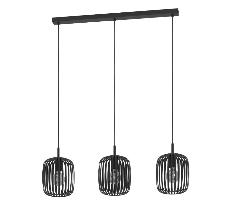 Eglo Leuchten Hängeleuchte ROMAZZINA in schwarz, Leuchter, Lampe