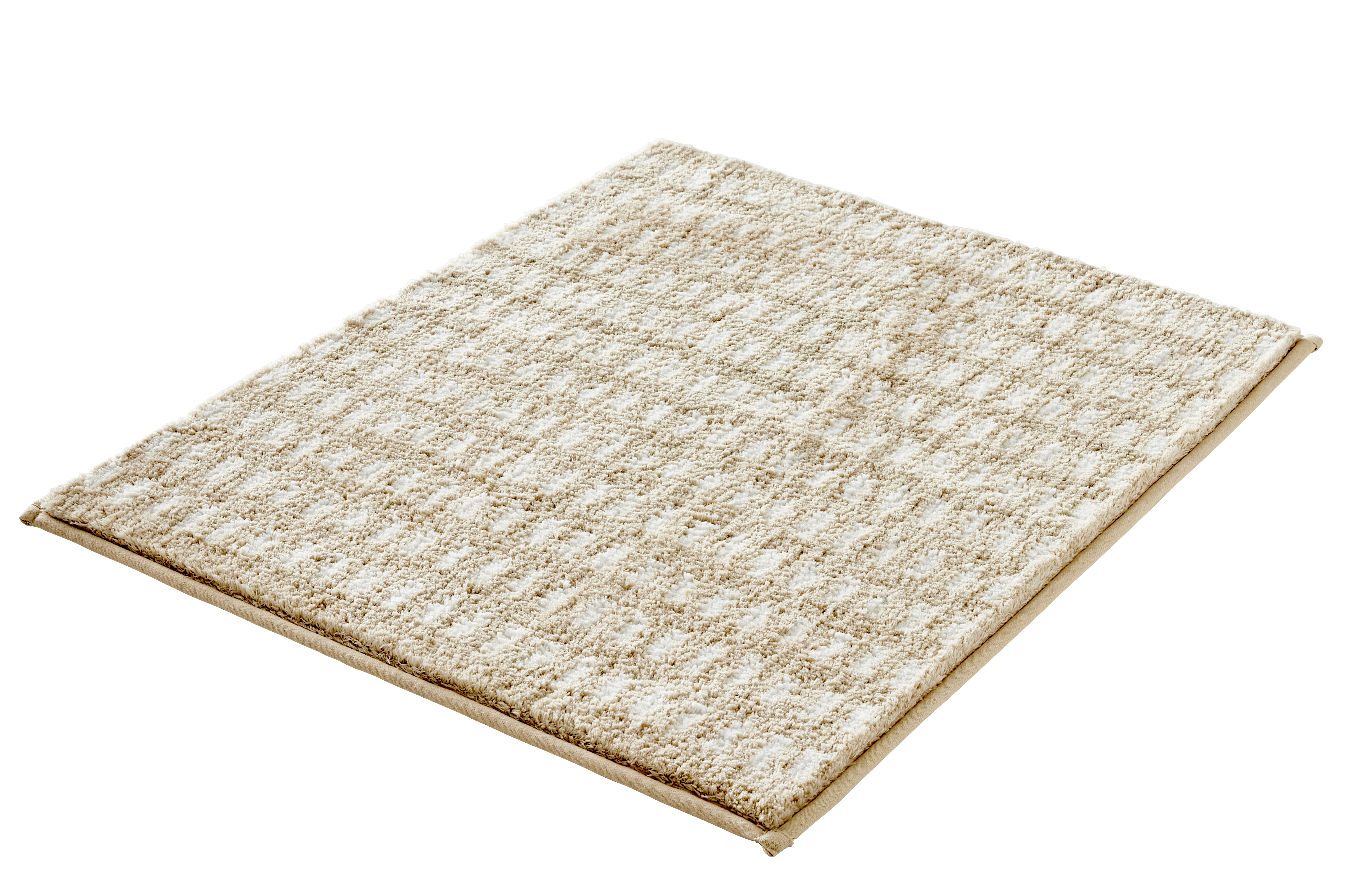Kleine Wolke Badteppich DOTTINO ca. 55x65cm in Farbe Macadamia