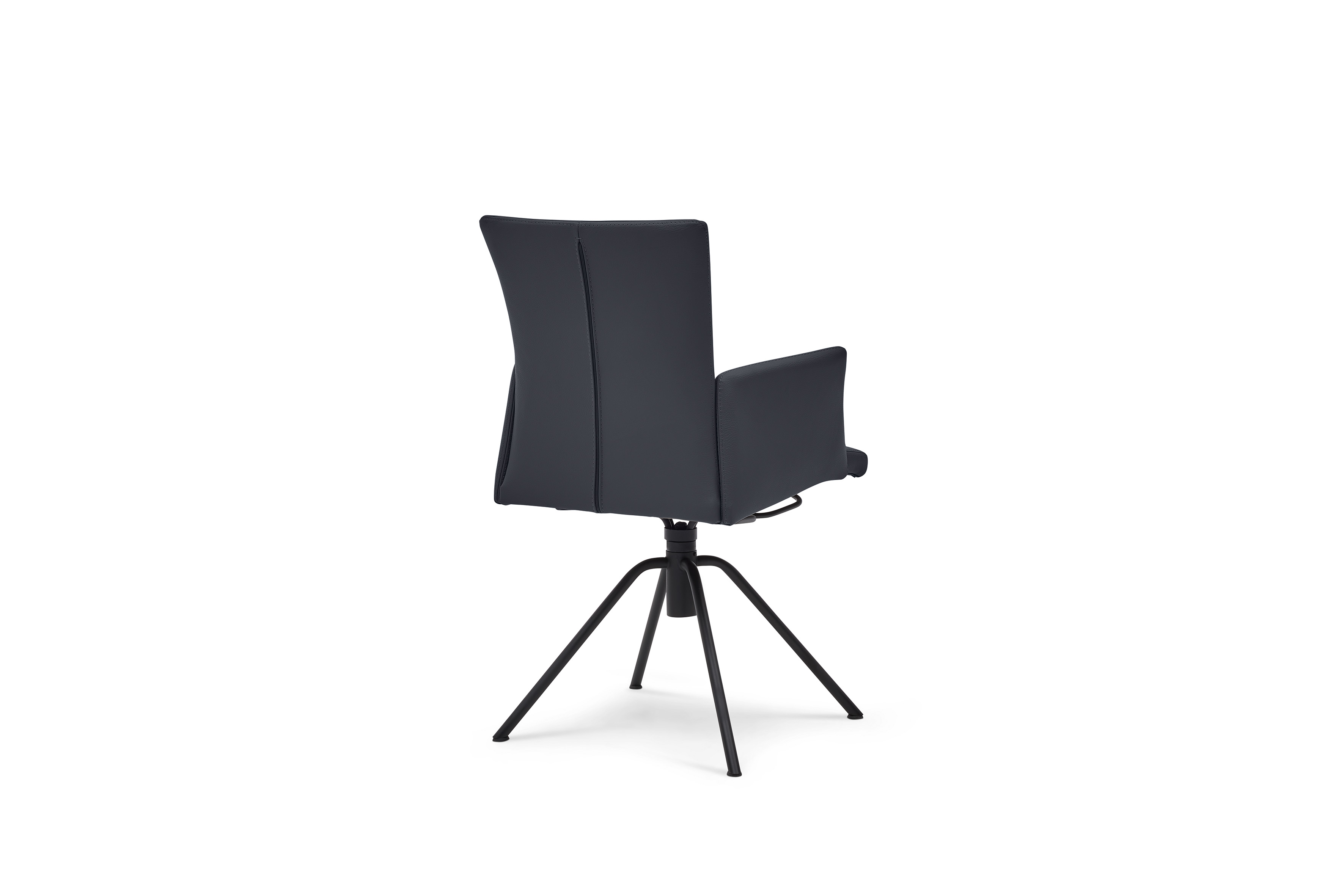 Musterring Armlehnstuhl HELMOND in Leder Toledo nero, Stuhl, Mobiliar