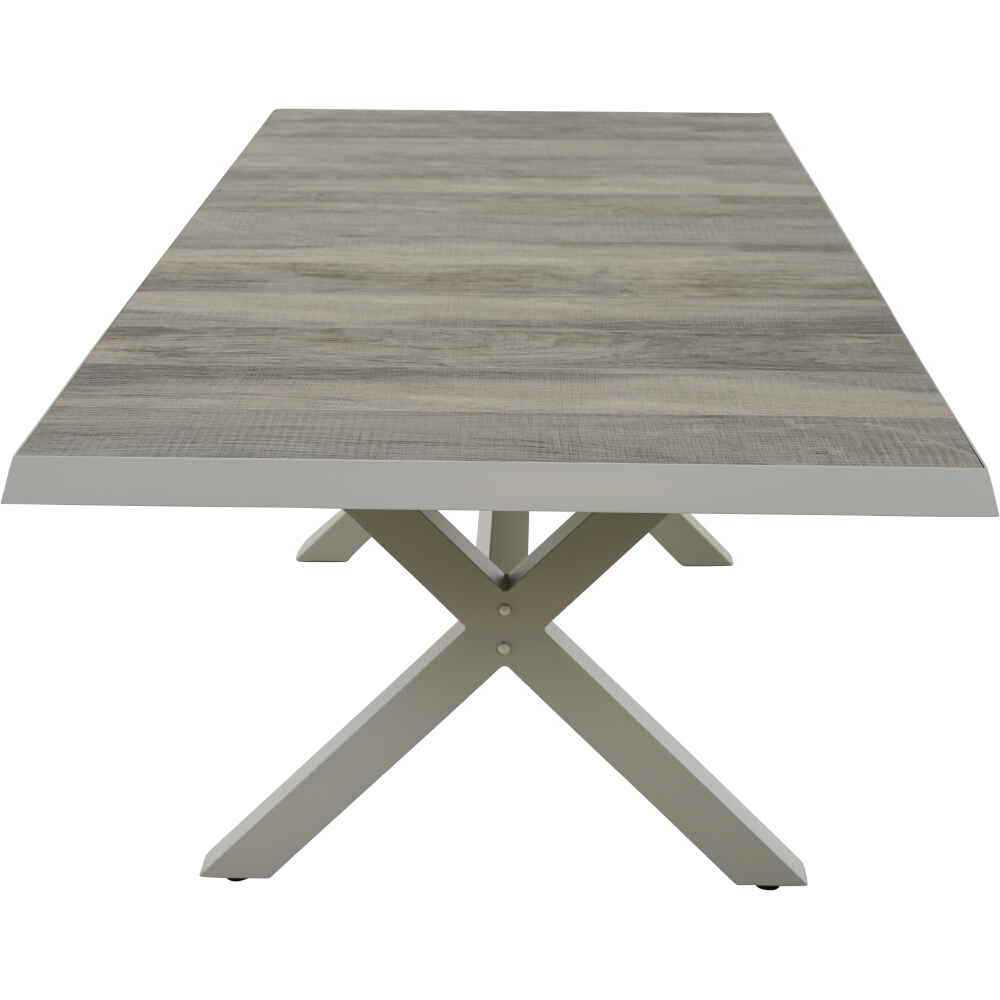 Ausziehtisch SINCRO ca. 200(260)x100cm in Farbe seidengrau, washed grey, Kaffeetisch, Mobiliar, Tabelle, Esstisch, Tischplatte