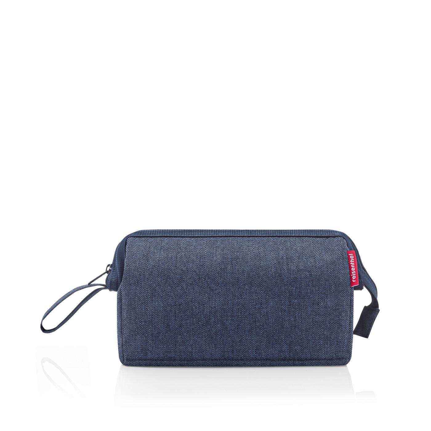 Reisenthel TRAVELCOSMETIC in Farbe herringbone dark blue, Zubehor, Tasche, Handtasche, Geldbörse