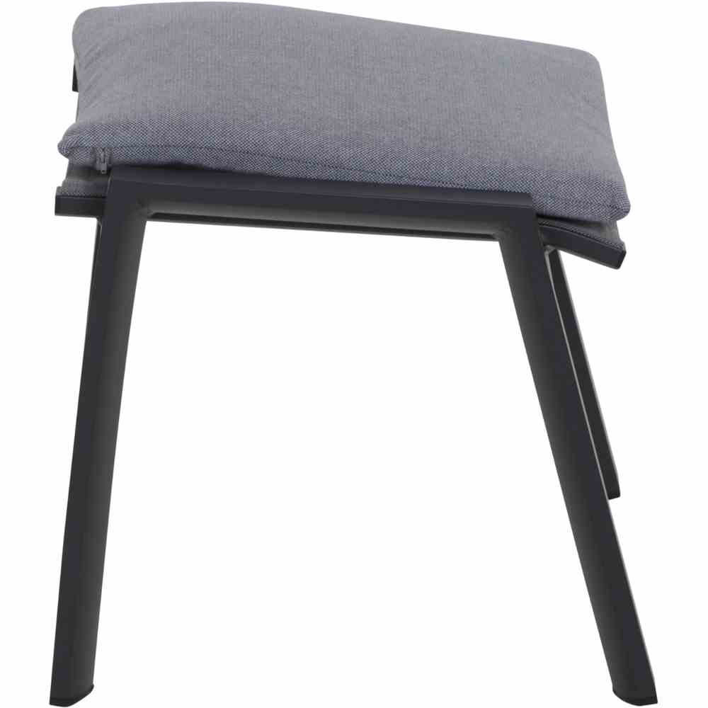 Hocker VALENCIA in Stoff Salt&Pepper, Kissen, Dekoration für Zuhause, Mobiliar, Stuhl