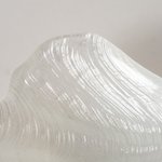 Boltze Schale Venus H:4cm  in Glas lackiert weiß
