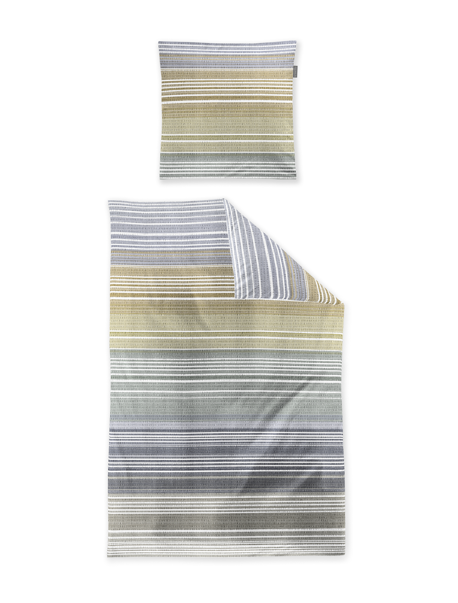 irisette Seersucker Bettwäsche EASY in Farbe ca. 135x200cm, Dekoration für Zuhause, Leinen, Teppich