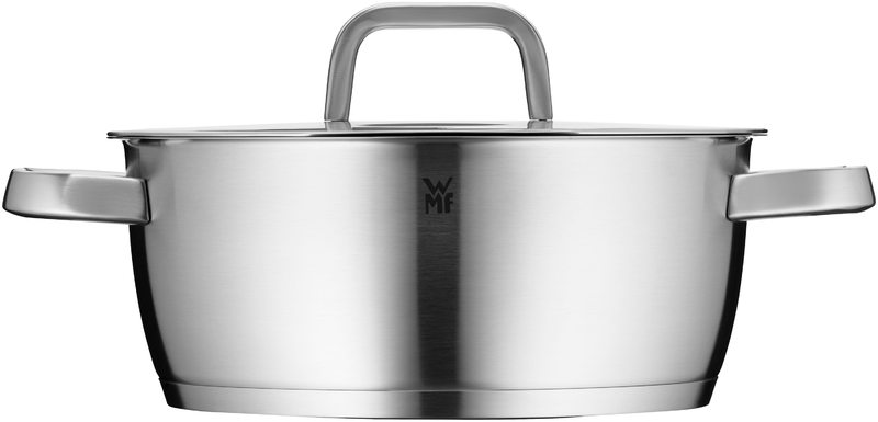 WMF Iconic Bratentopf mit Deckel 24 cm in Edelstahl
