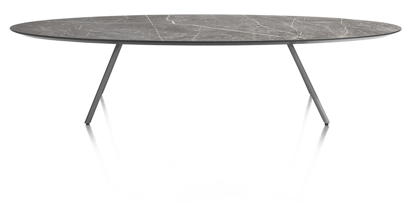 XOOON Couchtisch  NIORA ca. B50 H32 T150 cm in Tischplatte Marmorlook