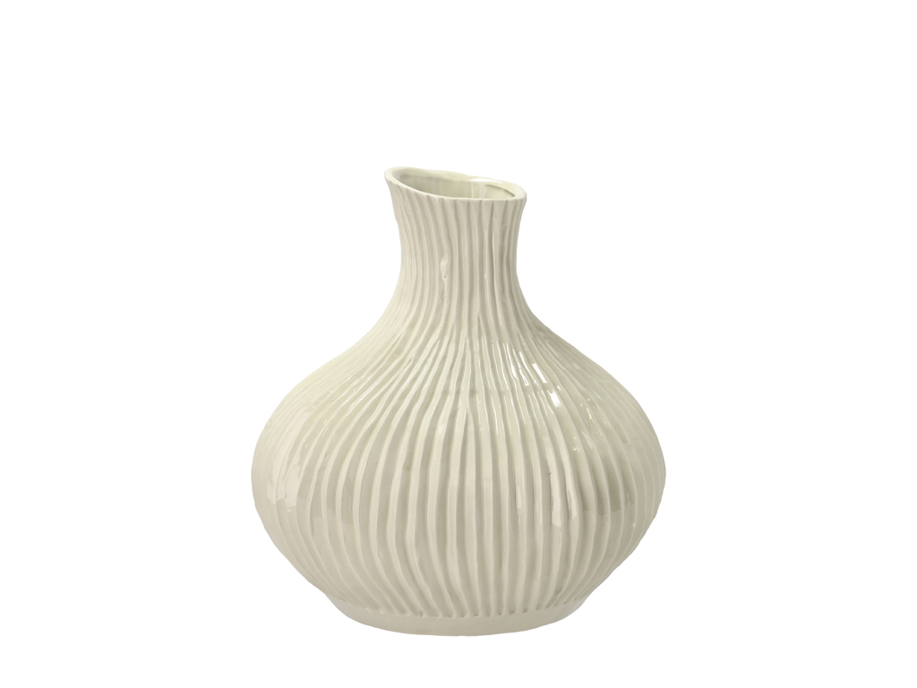 F&H Vase VILLA COLLECTION EIK in Farbe Weiß