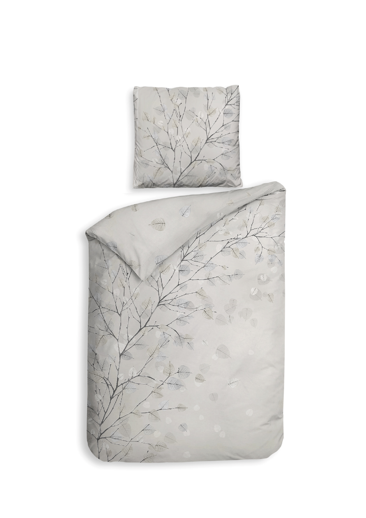 Heckettlane Bettwäsche ca. 135x200cm in Farbe Light-Grey, Kissen, Dekoration für Zuhause, Töpferei, Mobiliar, Vase