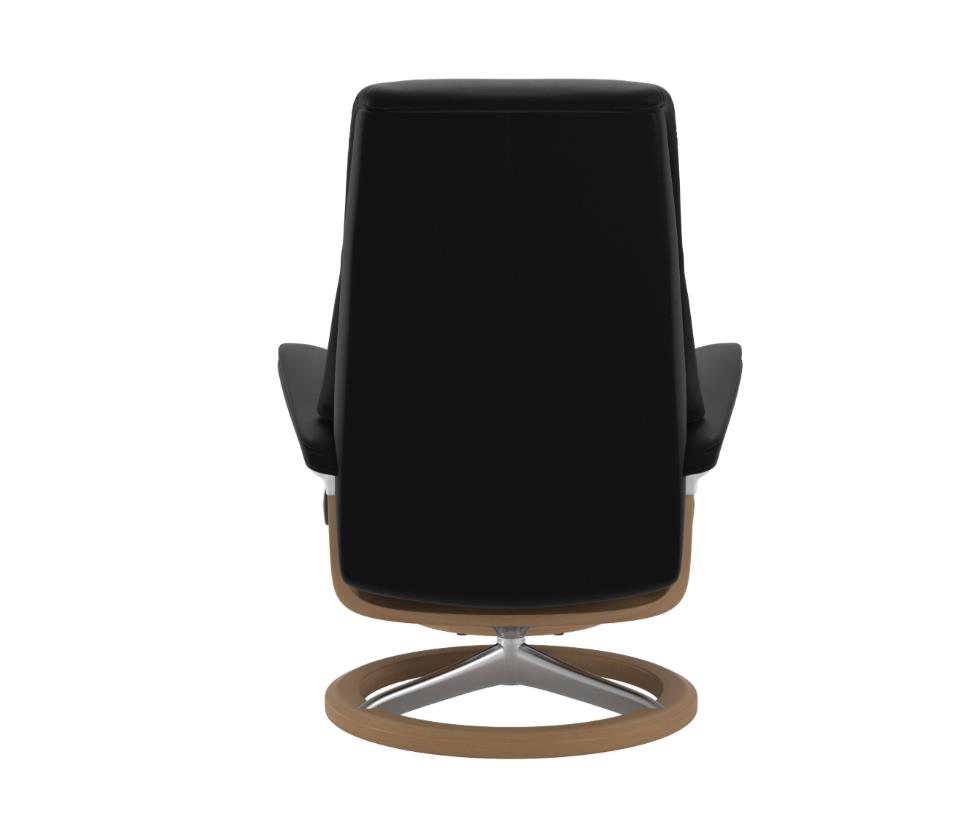 Stressless Sessel mit Hocker VIEW ca. B82 H109 T138 cm in Leder Paloma 19 black