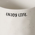 Boltze Becher Enjoy 360ml  in New Bone weiß/schwarz