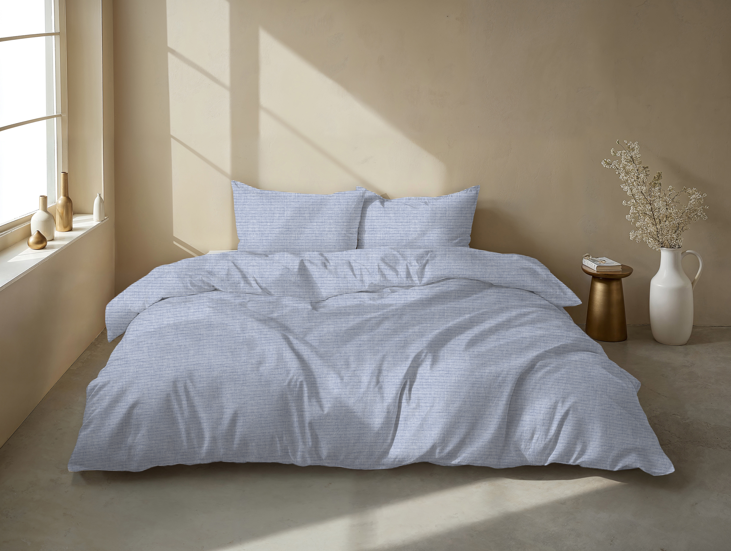 Heckettlane Bettwäsche ca. 155x220cm in Farbe Denim, Kissen, Dekoration für Zuhause, Mobiliar, Kopfkissen, Bett