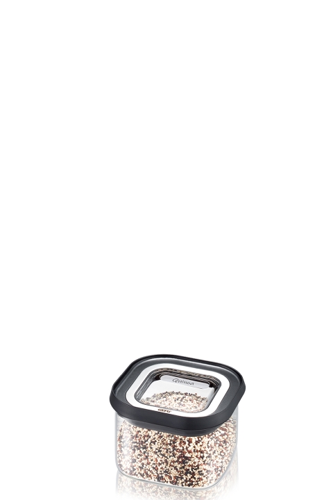 GEFU Vorratsdose PANTRY in Farbe schwarz/silber