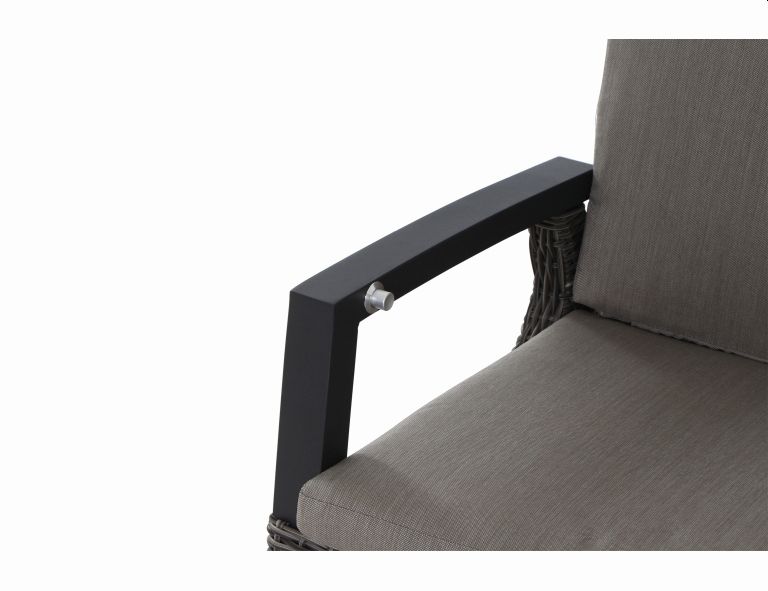 Diningsessel CORIDO in Aluminium anthrazit/Geflecht charcoal grey, Moebel, Stuhl, Sessel