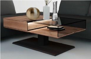 Couchtisch KILVA ca. B70 H49 cm in Kernesche gebürstet