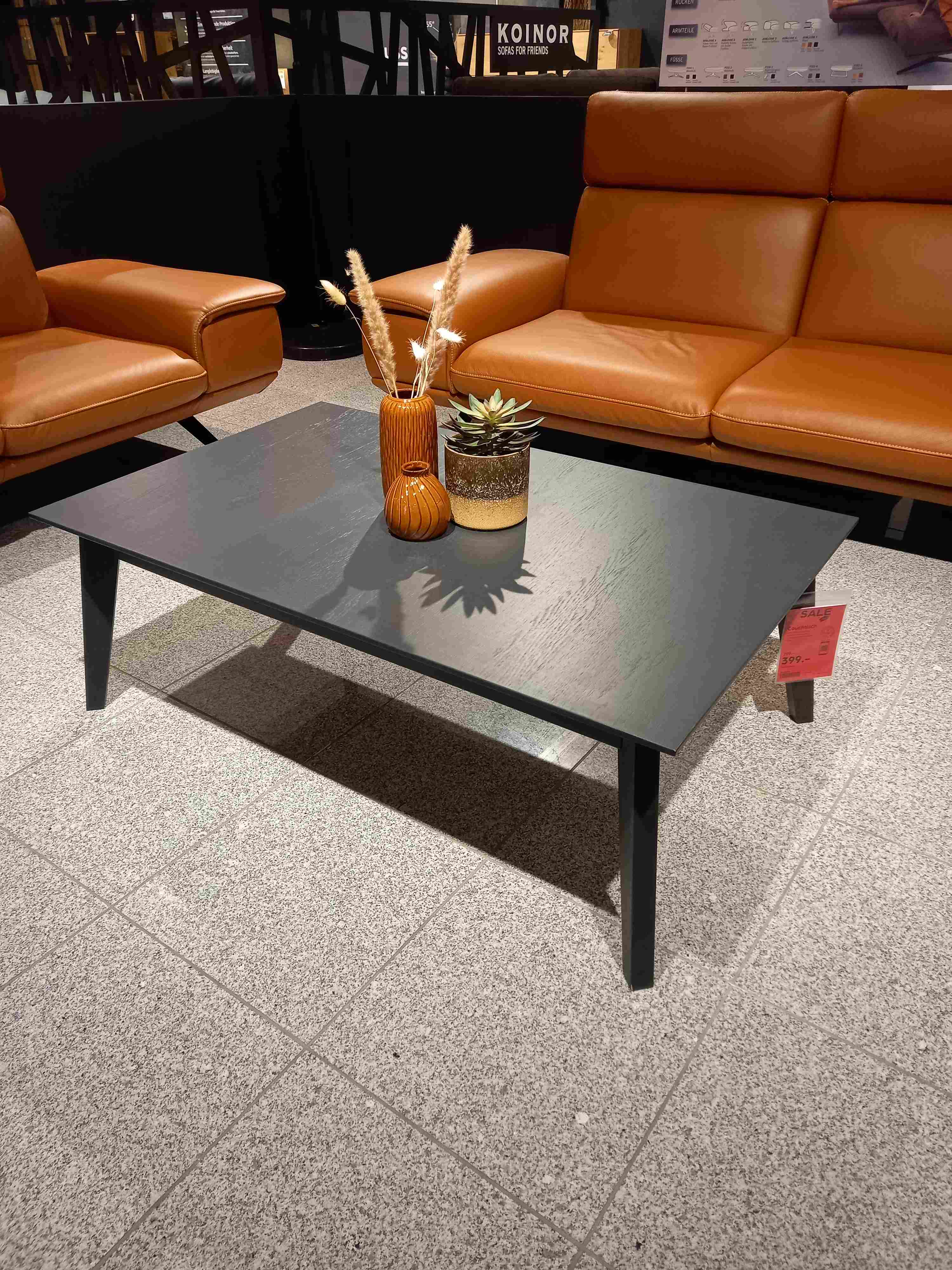 RMW Couchtisch in Gestell Eiche graphit PG.2