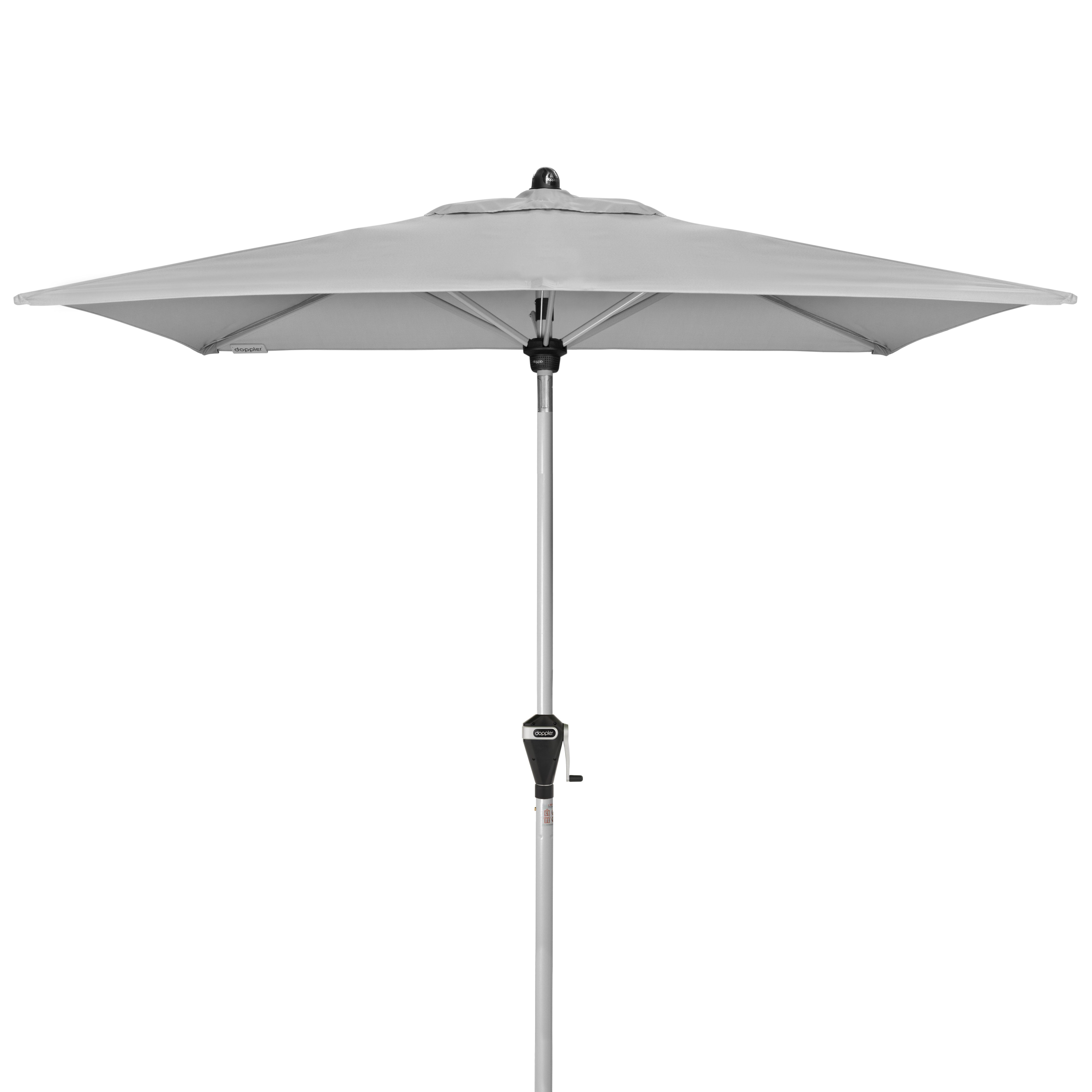 Doppler Kurbelschirm ACTIVE ca. 210x140cm in Farbe hellgrau