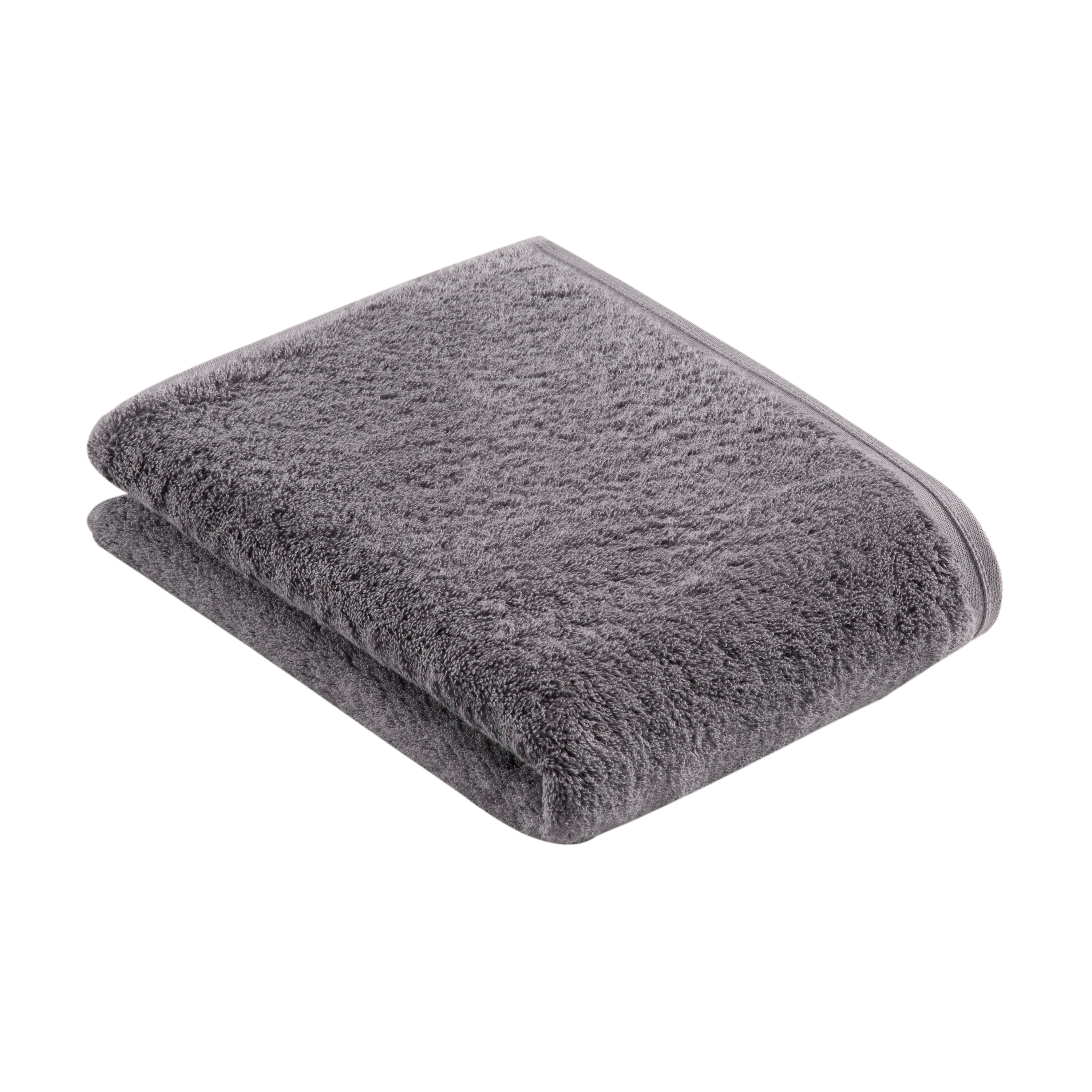 Vossen Duschtuch Vegan Life ca. 67x140cm in Farbe dunkelgrau