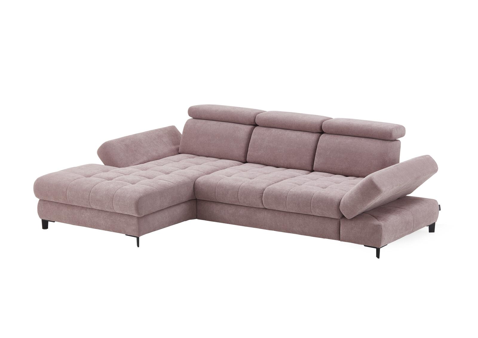 Poco Eckkombination Torino ca. 186 x 282 cm in Stoff Paris flieder, Moebel, Couch, Kissen, Dekoration für Zuhause