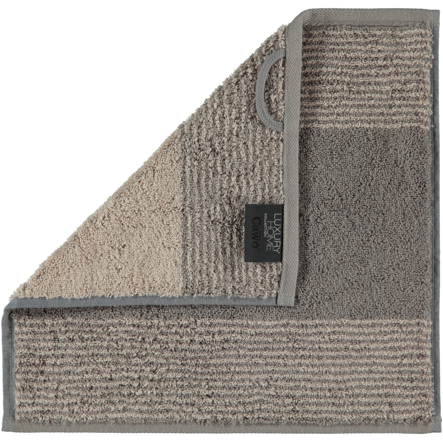 Cawö Seiftuch TWO-TONE 30x30cm in Farbe graphit