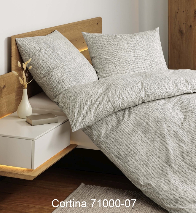 Janine Design Bettwäsche CORTINA ca. 155x220cm in Farbe natur grau