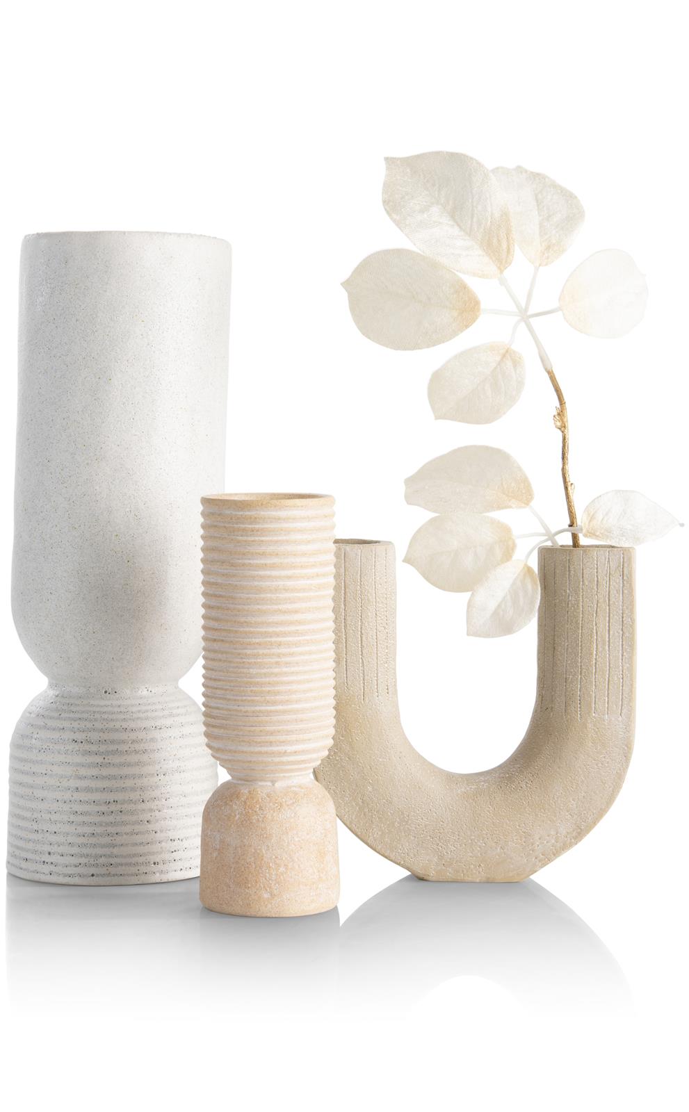 Coco Maison Vase Suze 50137-BEI H16cm
