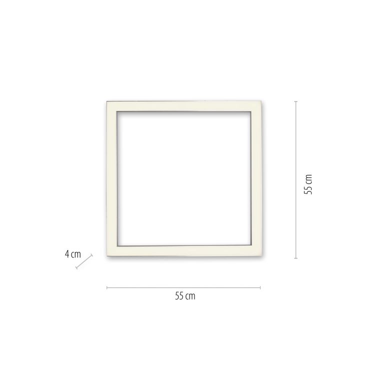 Paul Neuhaus LED-Deckenleuchte PURE LINES SQUARE 1-flammig in Farbe anthrazit, Seite, Text