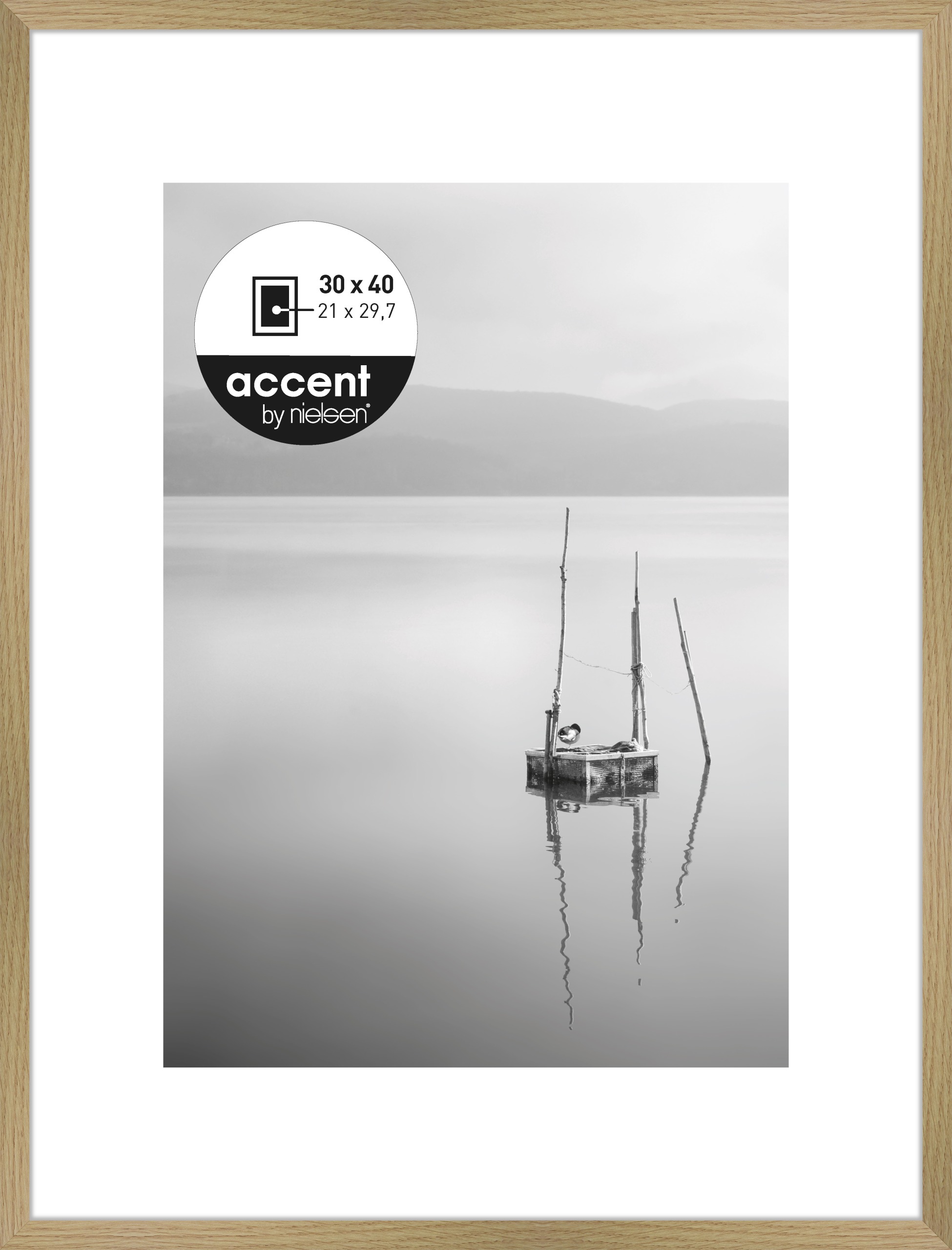 Accent by Nielsen Holz Bilderrahmen Aura ca. 30x40cm in Farbe Oak