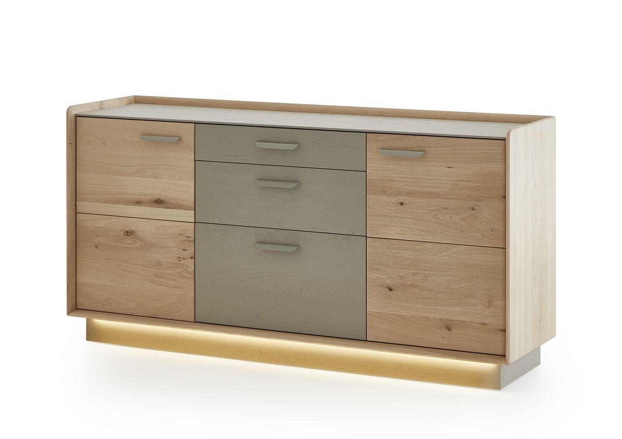 Niehoff Sideboard STUDIO-LINE ca. B165 H83 T45 cm in Eiche massiv satin gebeizt