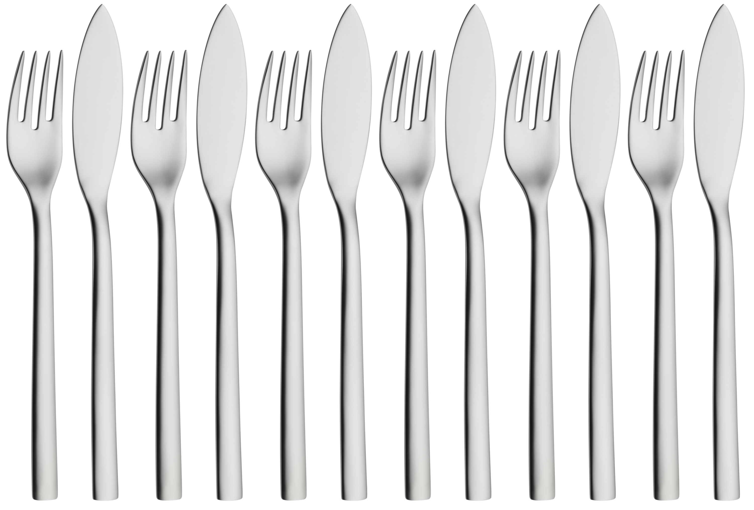 WMF Nuova Fischbesteck-Set, 12-teilig in Edelstahl