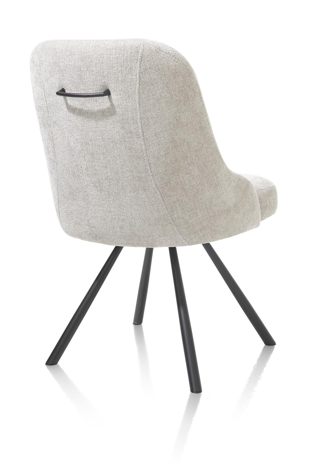 Habufa Stuhl  ca. B55 H88 T66 cm in Stoff Vulcano kiesel