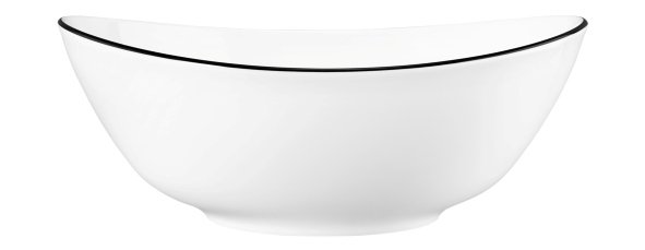 Seltmann Weiden Schüssel oval 5240  25,5 cm Modern Life 10826 Black Line